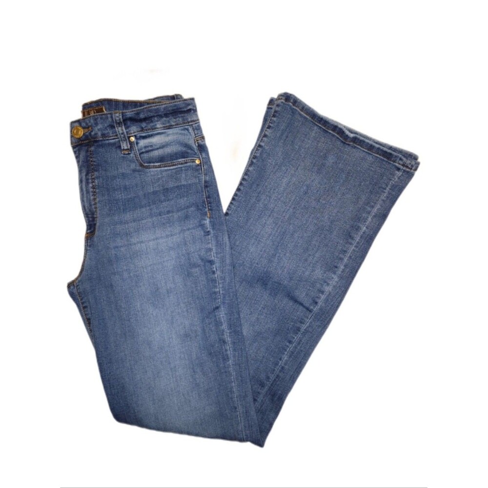 Kut From The Kloth Ana High Rise Fab Ab Flare, Medium Blue Wash Jeans, 6